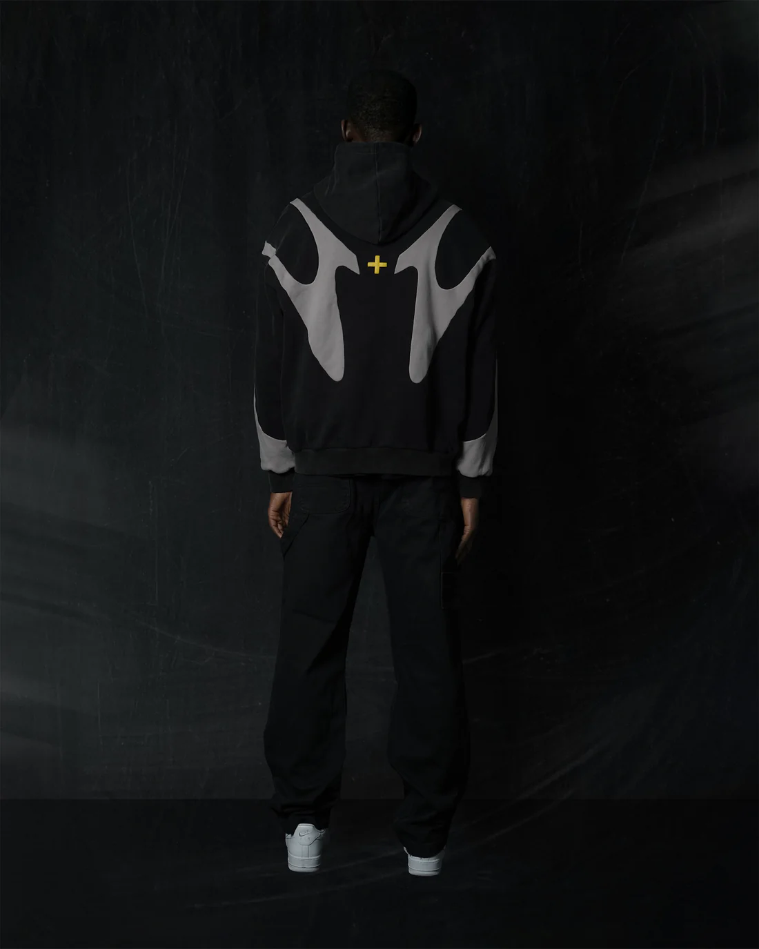 006. Night Lab Fuse Hoodie - Black/Grey - Image 3