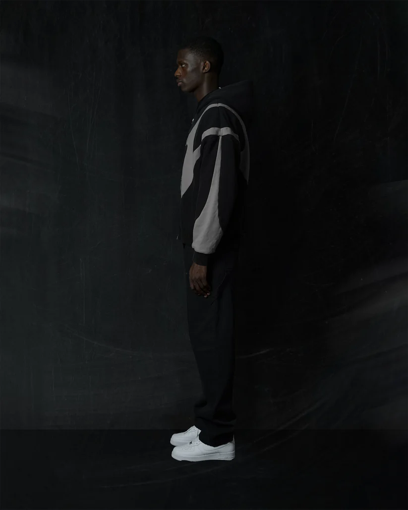 006. Night Lab Fuse Hoodie - Black/Grey - Image 2