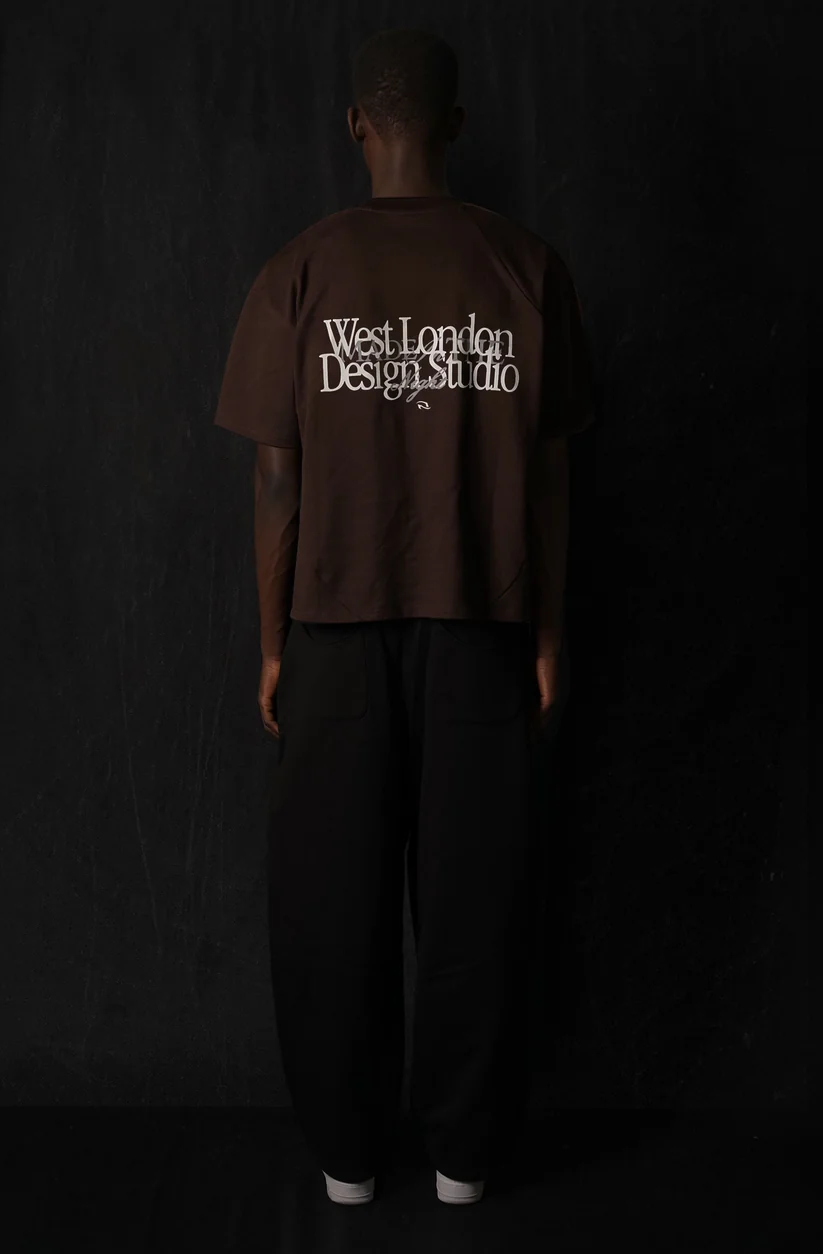031. West London DS Tee - Brown - Image 2