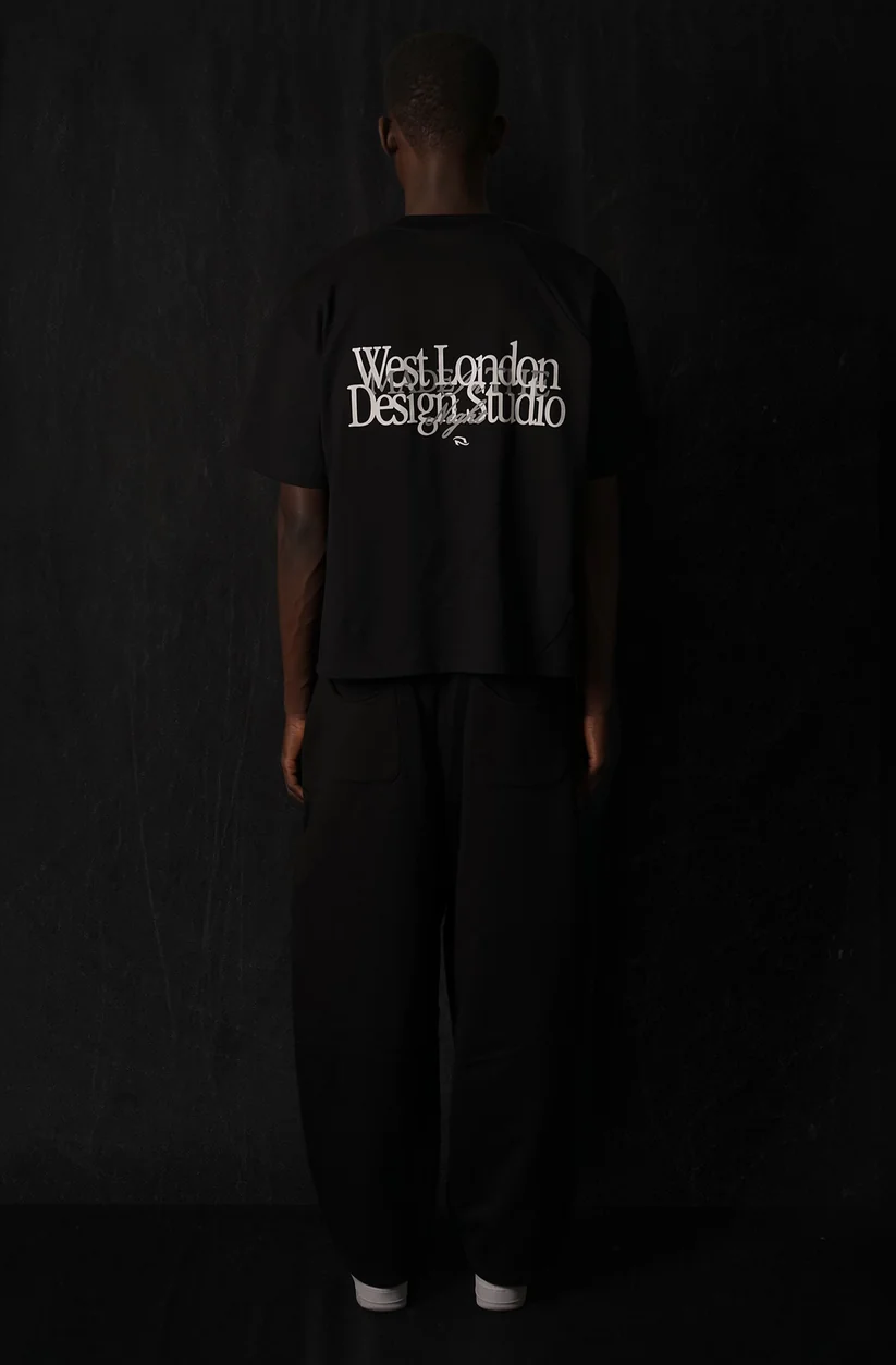 030. West London DS Tee - Black - Image 2