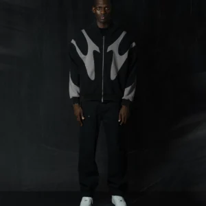 006. Night Lab Fuse Hoodie - Black/Grey