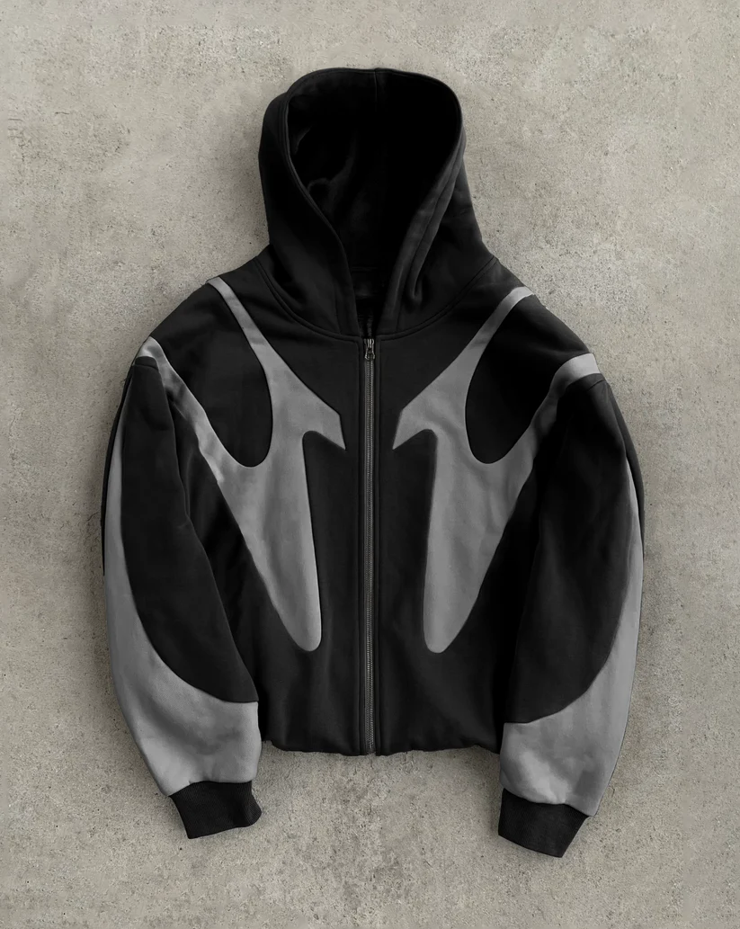 006. Night Lab Fuse Hoodie - Black/Grey - Image 4