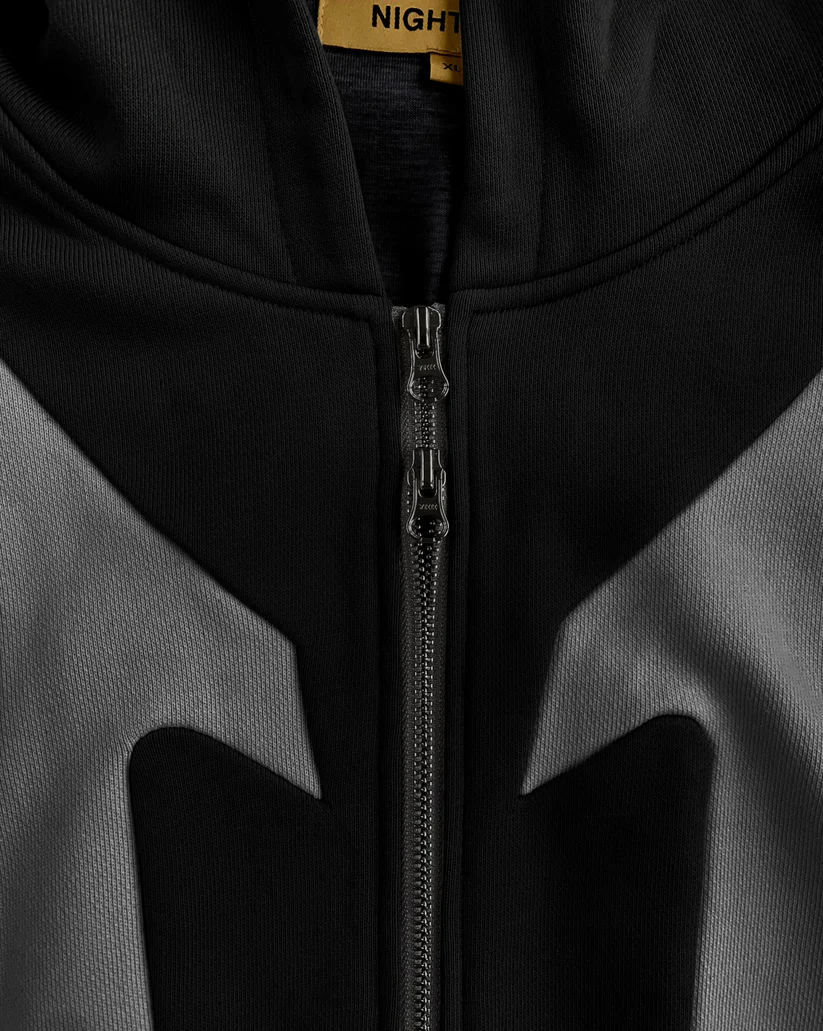 006. Night Lab Fuse Hoodie - Black/Grey - Image 5